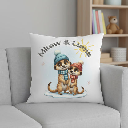 Milow - Kissen 40x40cm, für Kuschelmomente, Ruhe und ein vertrautes Gefühl im Kinderzimmer.