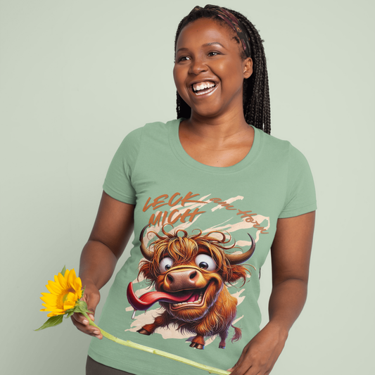 Wiesn Fitted Ladies Organic Shirt mit frechem Spruch – lustiges Oktoberfest Outfit, Trachtenlook modern, Geschenkidee für Volksfest & Biergarten