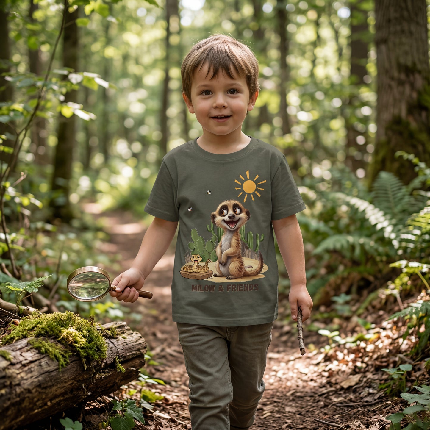 Milow Kids Organic Shirt, das freche Motiv von Kunst & Klamotte