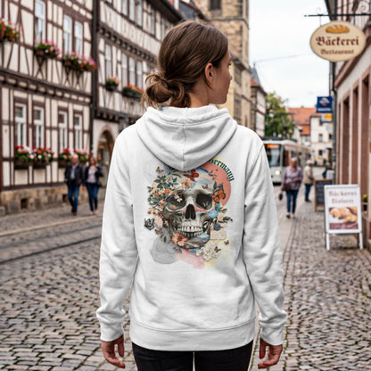 Germany Organic Relaxed Zipper mit Skull-Motiv und Heimatliebe-Design