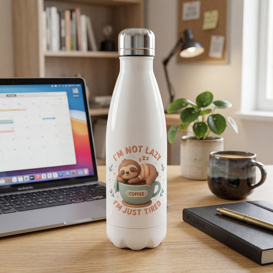 Müde nicht faul Edelstahl Thermoflasche 350ml