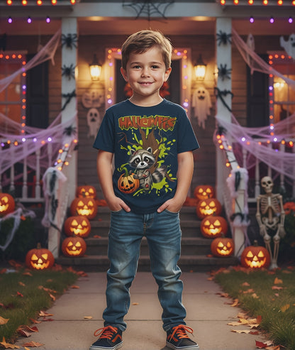 Halloween Kinder T-Shirt für Jungen und Mädchen – trendiges Outfit für Party, Schule und Freizeit
