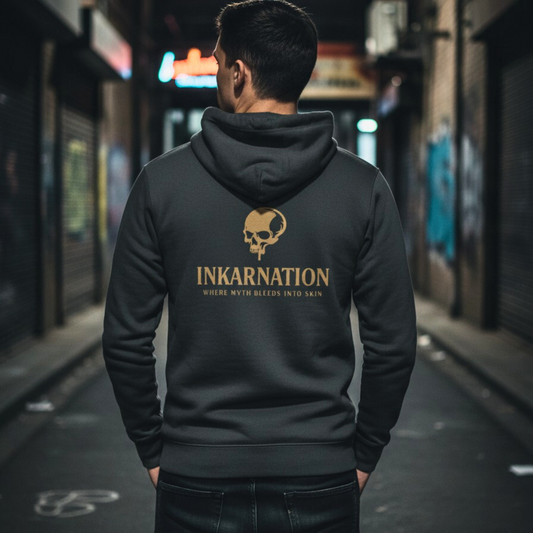 Hoodie „Inkanation  Schädelkunst - Organic Basic Hoodie