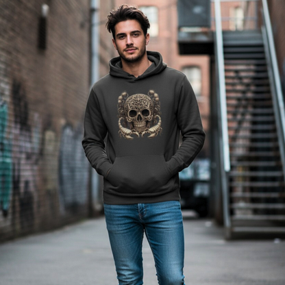 Hoodie „Inkanation  Schädelkunst - Organic Basic Hoodie