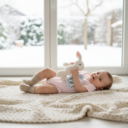 Hello Winter – Organic Baby Bodysuit mit Pinguinen