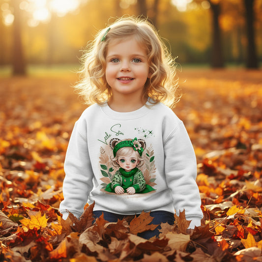Girls Sweatshirt Little Star – Mädchen Pullover mit Direktdruck, warmer Herbst Sweater