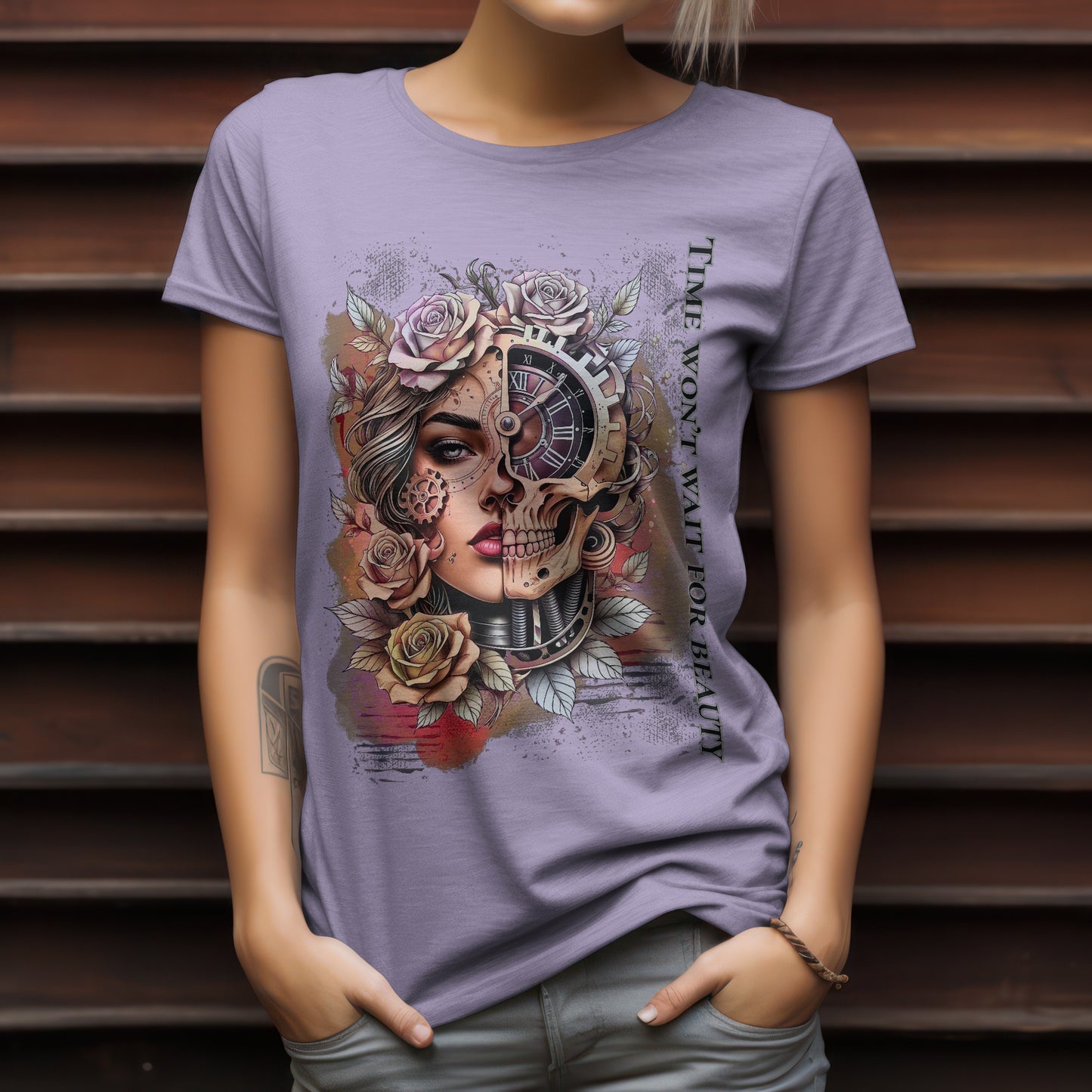 T-Shirt für Damen mit kunstvollem Print | Modernes Design für Alltag & Streetstyle