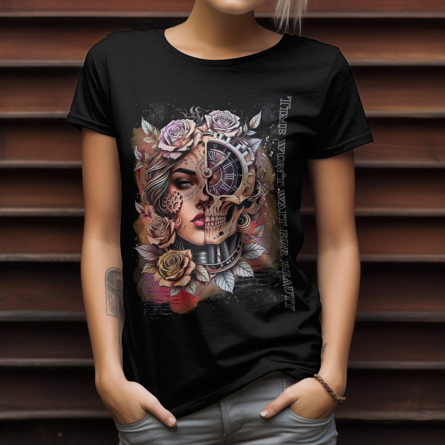 T-Shirt für Damen mit kunstvollem Print | Modernes Design für Alltag & Streetstyle