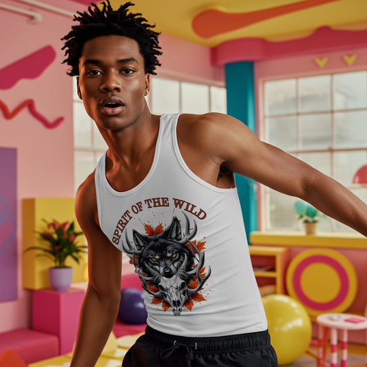 Bio Tank Top Männer – Spirit of the Wild Look, nachhaltige Naturmode für Outdoorfans & Freiheitsliebende, 3 Farben, S–3XL erhältlich