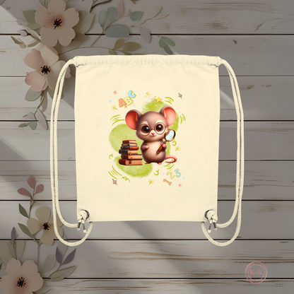 Praktischer Turnbeutel für Kinder mit Lernmotiv