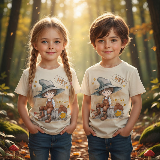 Herbstliches Kinder T-Shirt für Jungen und Mädchen – trendige Mode für Schule und Freizeit