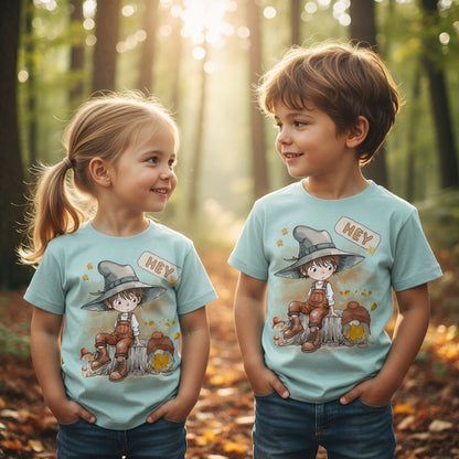 Herbstliches Kinder T-Shirt für Jungen und Mädchen – trendige Mode für Schule und Freizeit