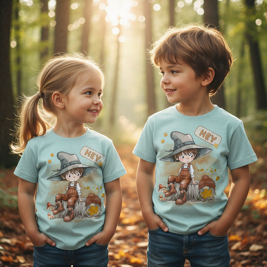 Herbstliches Kinder T-Shirt für Jungen und Mädchen – trendige Mode für Schule und Freizeit