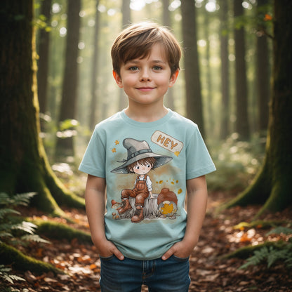 Herbstliches Kinder T-Shirt für Jungen und Mädchen – trendige Mode für Schule und Freizeit