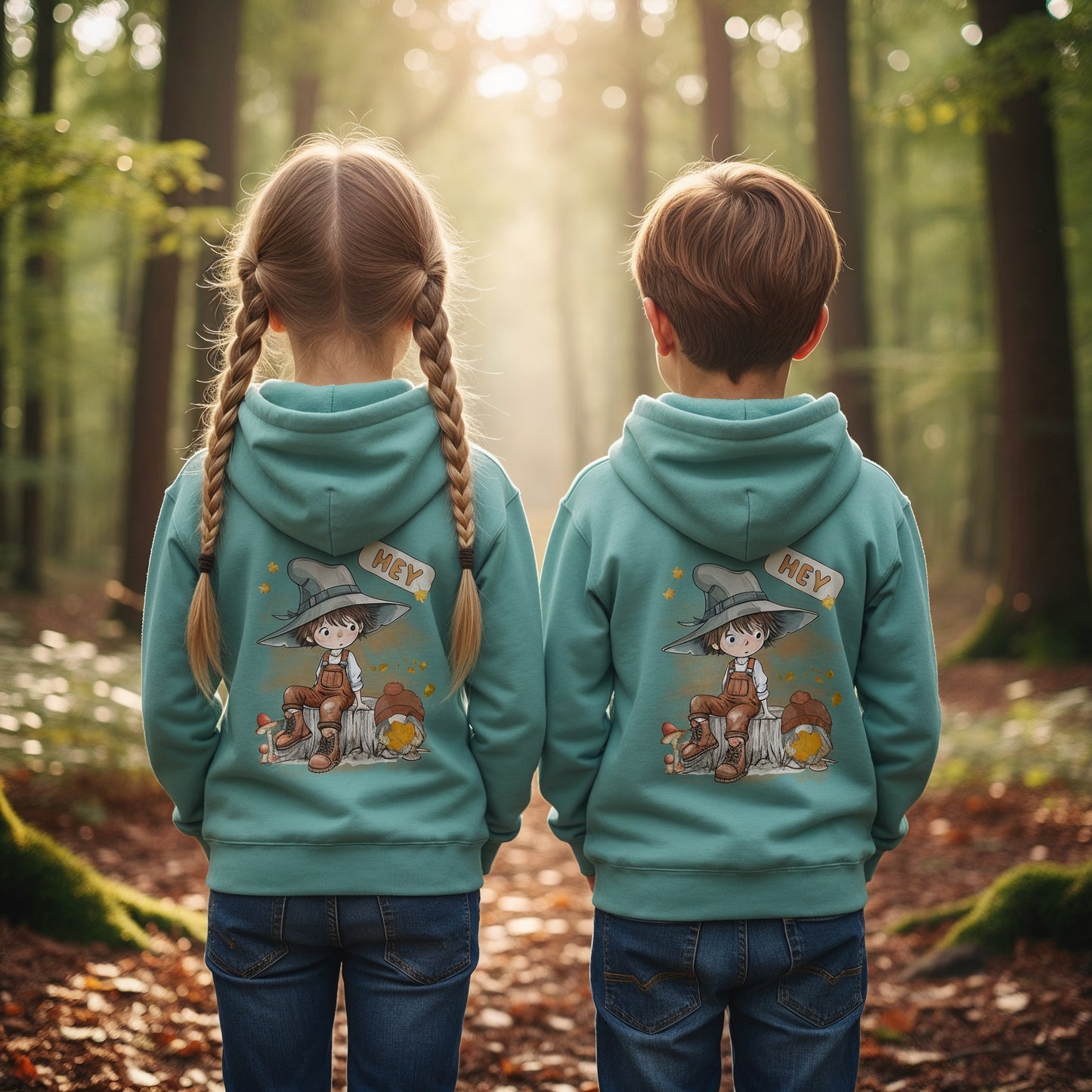 Herbstlicher Kinder Hoodie für Jungen und Mädchen – bequeme Freizeitmode für Schule und Alltag