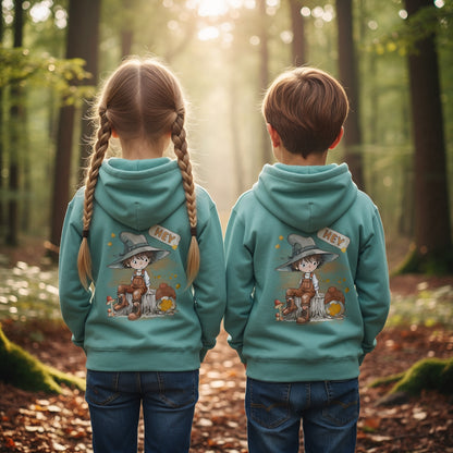 Herbstlicher Kinder Hoodie für Jungen und Mädchen – bequeme Freizeitmode für Schule und Alltag