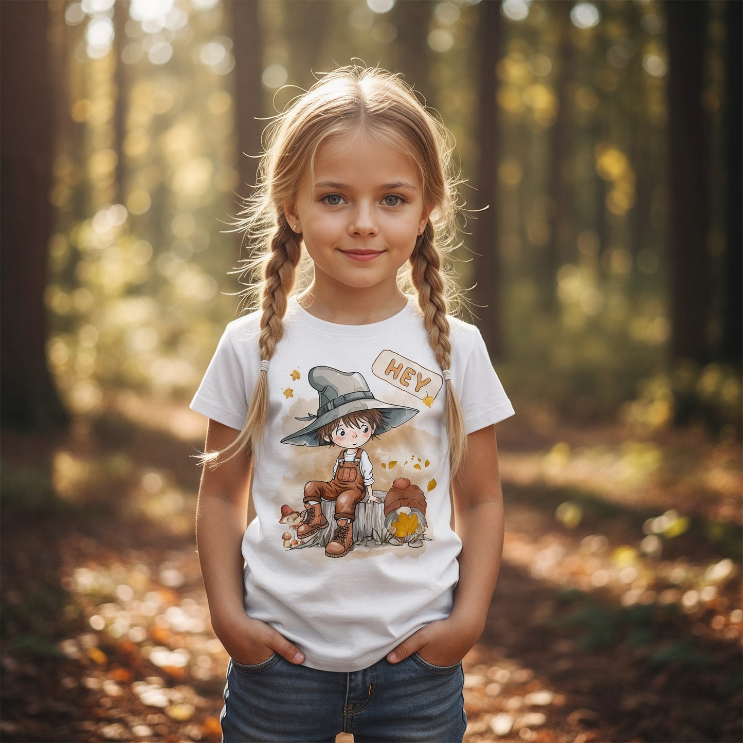 Herbstliches Kinder T-Shirt für Jungen und Mädchen – trendige Mode für Schule und Freizeit