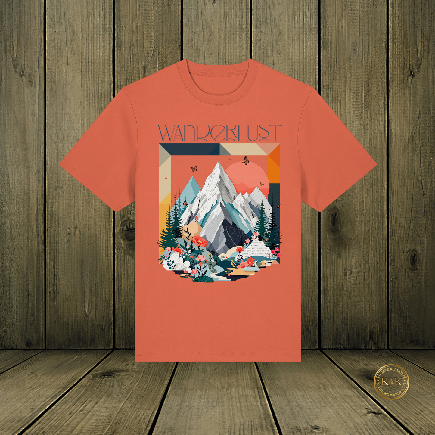 Organic Heavy T-Shirt für Naturliebhaber, Wander- & Abenteuer Look