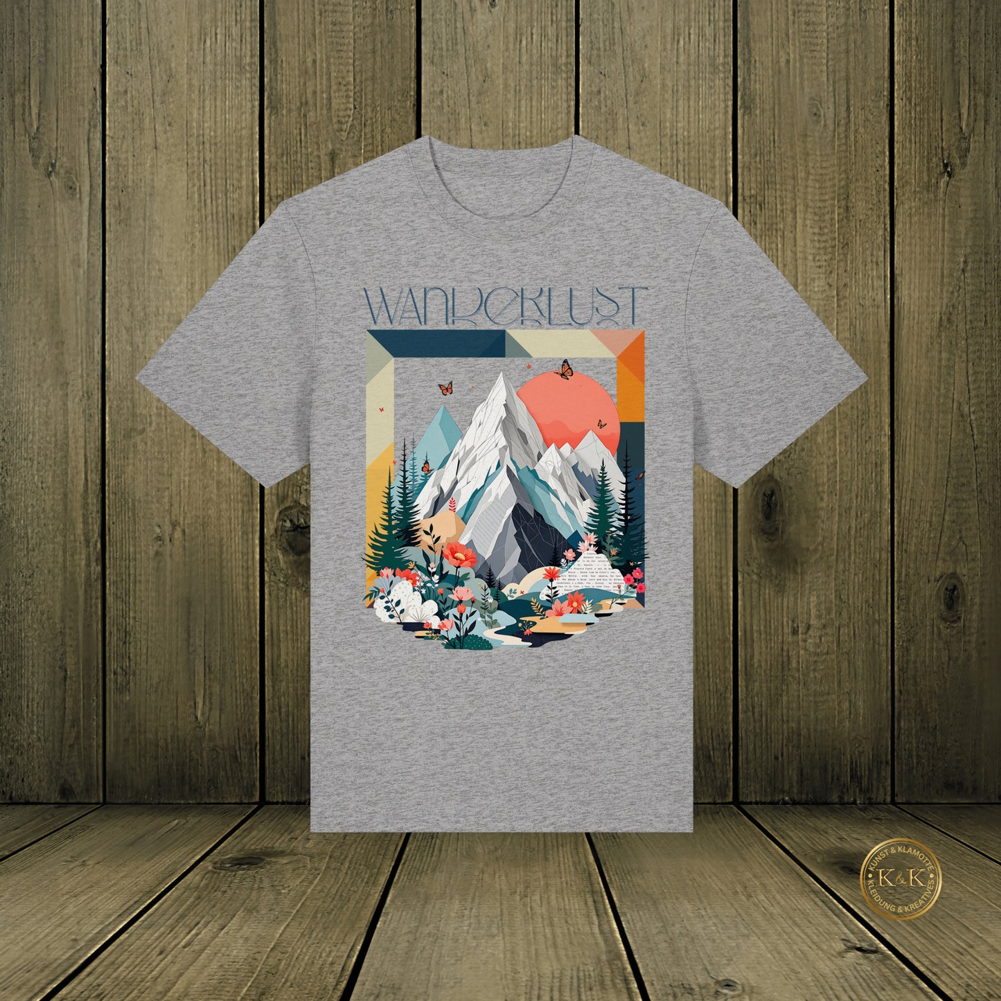 Organic Heavy T-Shirt für Naturliebhaber, Wander- & Abenteuer Look